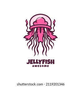 Illustration vector graphic jelly Fish, good for logo design