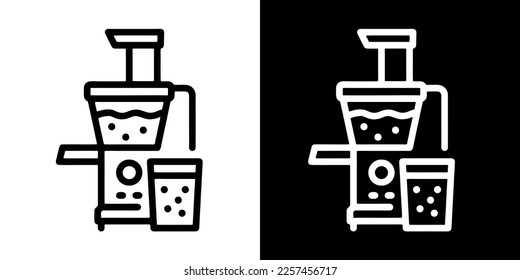 Illustration Vector Graphic of  Juicer, home appliances, kitchen Icon. Black line icon