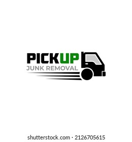 Illustration vector graphic of junk removal solution services logo design template