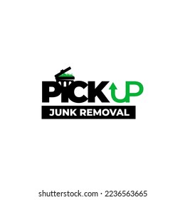 Ilustración vectorial gráfico de servicios de solución de eliminación de chatarra plantilla de diseño de logotipo	
