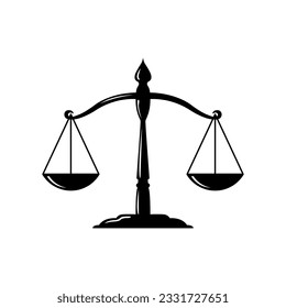 illustration vector graphic of justice, scales, law. Perfect for logo or symbol, etc.