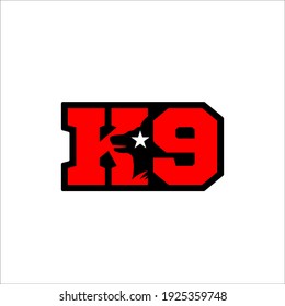 Illustration vector graphic of K9 dog training club Logo Design template