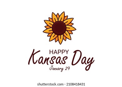 Illustration vector graphic of Kansas Day. The illustration is Suitable for banners, flyers, stickers, Card, etc.