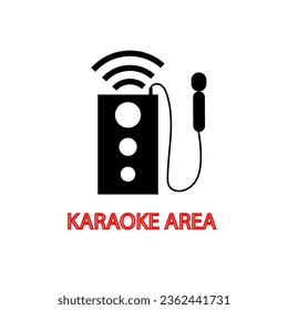 gráfico vectorial de ilustración del área de karaoke