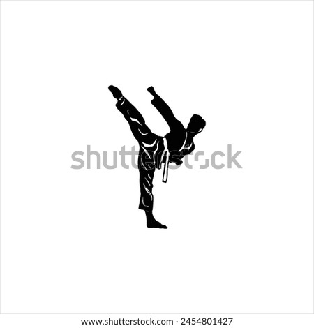 Illustration vector graphic of karate icon
