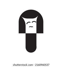 illustration vector graphic of kawaii beauty logo design perfect for beauty salon or toy market.