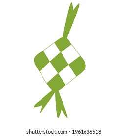 Illustration vector graphic of ketupat, good for lebaran icon