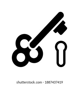 Illustration Vector graphic of key icon