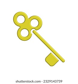 Ilustración Vector gráfico del icono de clave. Apto para seguridad, seguridad, acceso, contraseña, protección, etc.