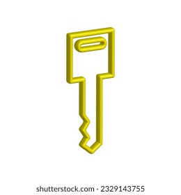 Illustration Vector graphic of key icon. Fit for safe, security, access, password, protect etc.