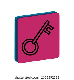 Illustration Vector graphic of key icon. Fit for safe, security, access, password, protect etc.