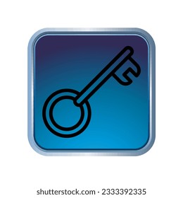 Illustration Vector graphic of key icon. Fit for safe, security, access, password, protect etc.