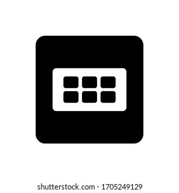 Ilustración vectorial gráfico del icono del botón del teclado