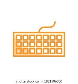 Illustration Vector graphic of keyboard icon. Fit for PC, computer, hardware, device, control etc.