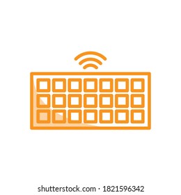 Illustration Vector graphic of keyboard icon. Fit for PC, computer, hardware, device, control etc.