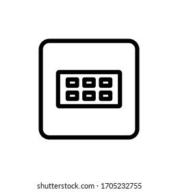 Illustration vector graphic of keyboard type icon