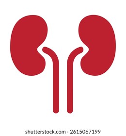 Illustration vector graphic of kidneys colored icon