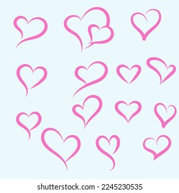 Illustration Vector Graphic Of Kind Shape Love Brush Perfect For Decoration Valentine Icon