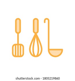 Ilustración Gráfico vectorial del ícono de utensilios de cocina. Apropiado para utensilios de cocina, restaurante, cocina, etc.