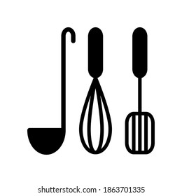 Ilustración Gráfico vectorial del icono de utensilios de cocina