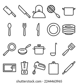 Illustration, Vektorgrafik von Kitchen Utensil Symbol