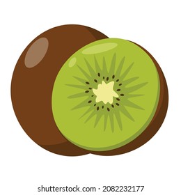 illustration vector graphic of kiwi