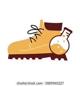 Illustration Vector Graphic of Laboratory Safety Shoes Logo. Perfect to use for Fashion Company