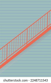 illustration vector graphic of ladder perfect for posters, pamphlets, wall hangings, decorations, designs, wallpapers, backgrounds, and cards