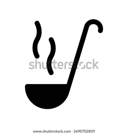 Illustration Vector graphic of ladle icon. Fit for cooking, soup, kitchenware etc.