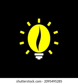 Ilustración vectorial gráfico de Lamp Coffee Idea Bean perfecto para caffe, cafetería, f y b, etc.