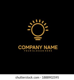 illustration vector graphic for lamp logo design