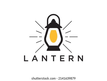 ilustración vectorial gráfico del diseño del logotipo de linterna. diseños modernos.