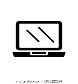 Ilustración Gráfica vectorial del icono del portátil