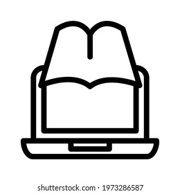 Illustration Vector graphic of laptop icon