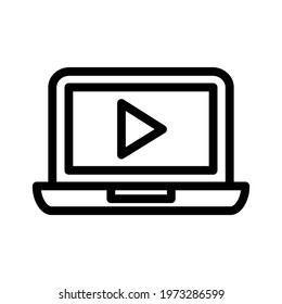 Illustration Vector graphic of laptop icon
