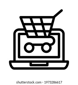 Illustration Vector graphic of laptop icon