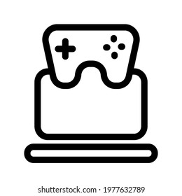 Illustration Vector graphic of laptop icon. Fit for gadget, electronic, device, network, communication etc.