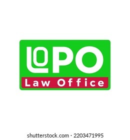Illustration Vector Graphic of Law Office logo design