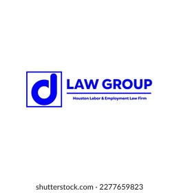 Illustration Vector Graphic of Law Office logo with D letter initial 