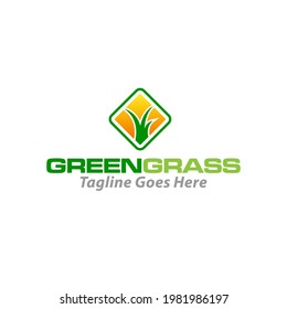 Illustration vector graphic of lawn care, landscape, grass concept logo design template
 