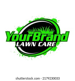 Illustration vector graphic of lawn care, landscape, grass concept logo design template