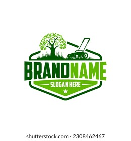 Illustration vector graphic of lawn care, landscape, grass concept logo design
