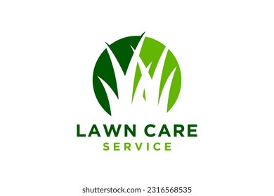 Illustration vector graphic of lawn care, landscape, grass concept logo design template