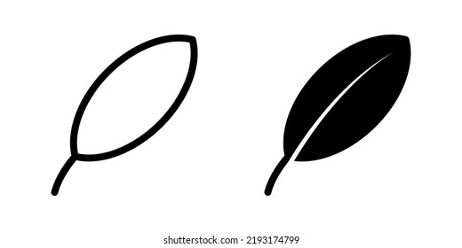 Illustration Vector graphic of leaf icon. Fit for nature, eco, herbal etc.
