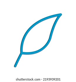 Ilustración Vector gráfico del icono de hoja. Adecuado para la naturaleza, ecología, hierbas, etc.