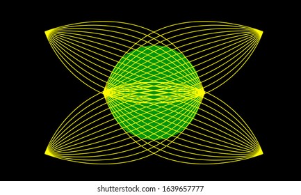 illustration vector graphic of leaf logos. yellow color