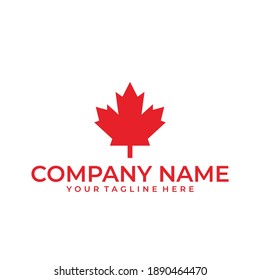 Canadian Aviation Logo Design Vector Illustration Stock Vector (Royalty ...