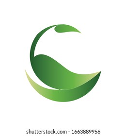Illustration vector graphic of a leaf that forms a duck isolated in white background
