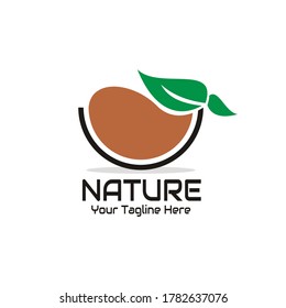ilustración vectorial gráfico de hojas que crecen en el suelo - perfecto para el diseño del logo de la naturaleza, ecología, empresa, saludable, granja, etc