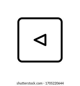 Illustration vector graphic of left icon